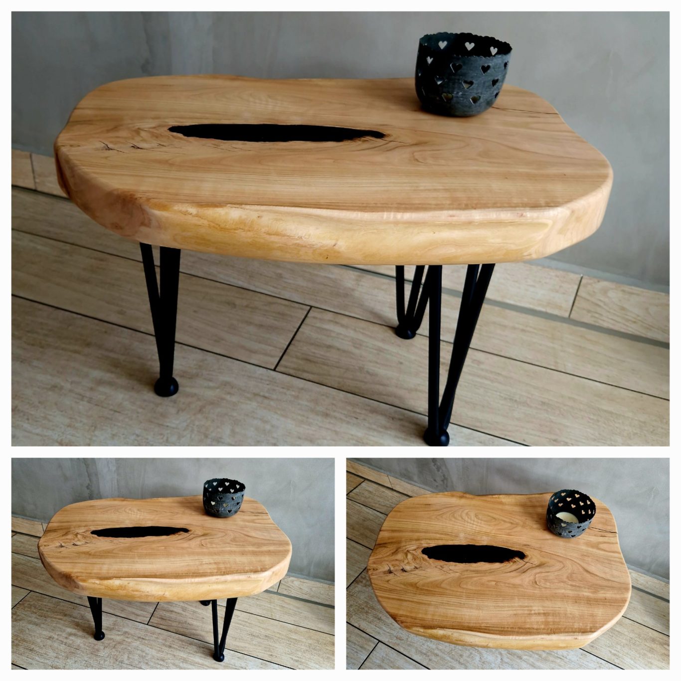 Beistelltisch m. Epoxidharz