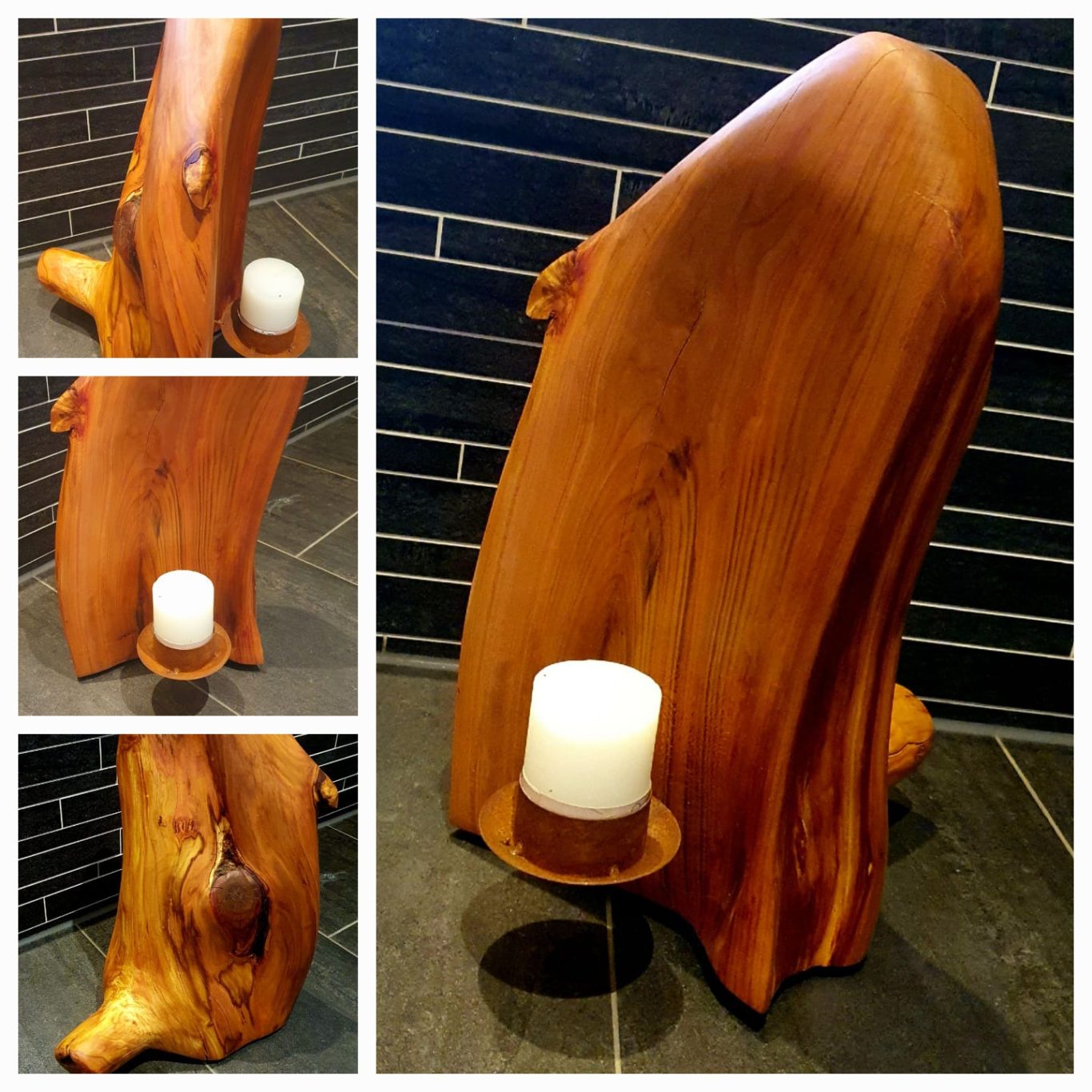 Kerzenhalter Pflaumenholz