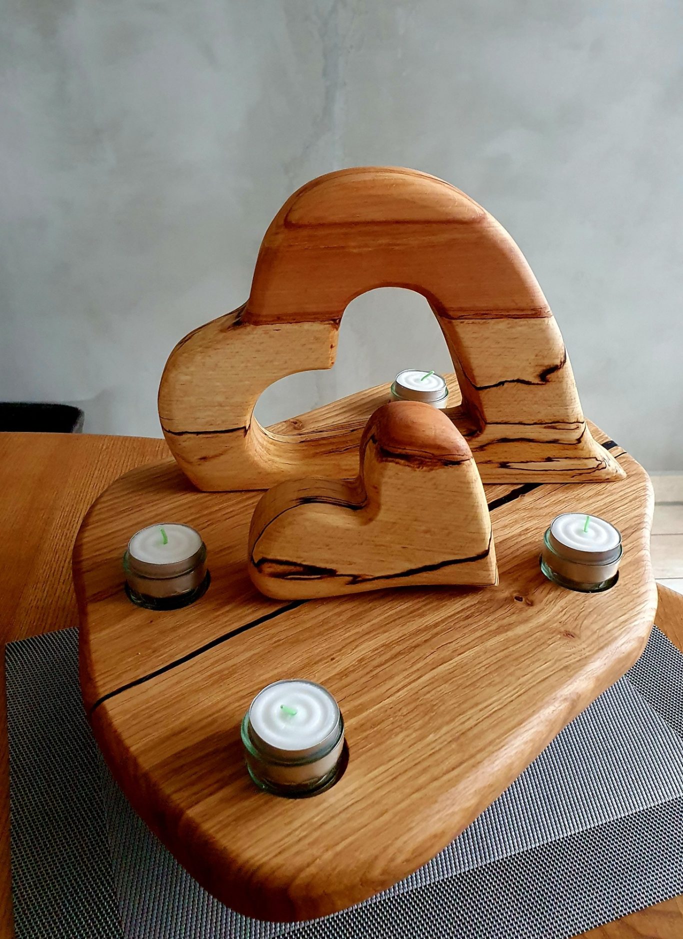 Doppelherz Buche gestockt