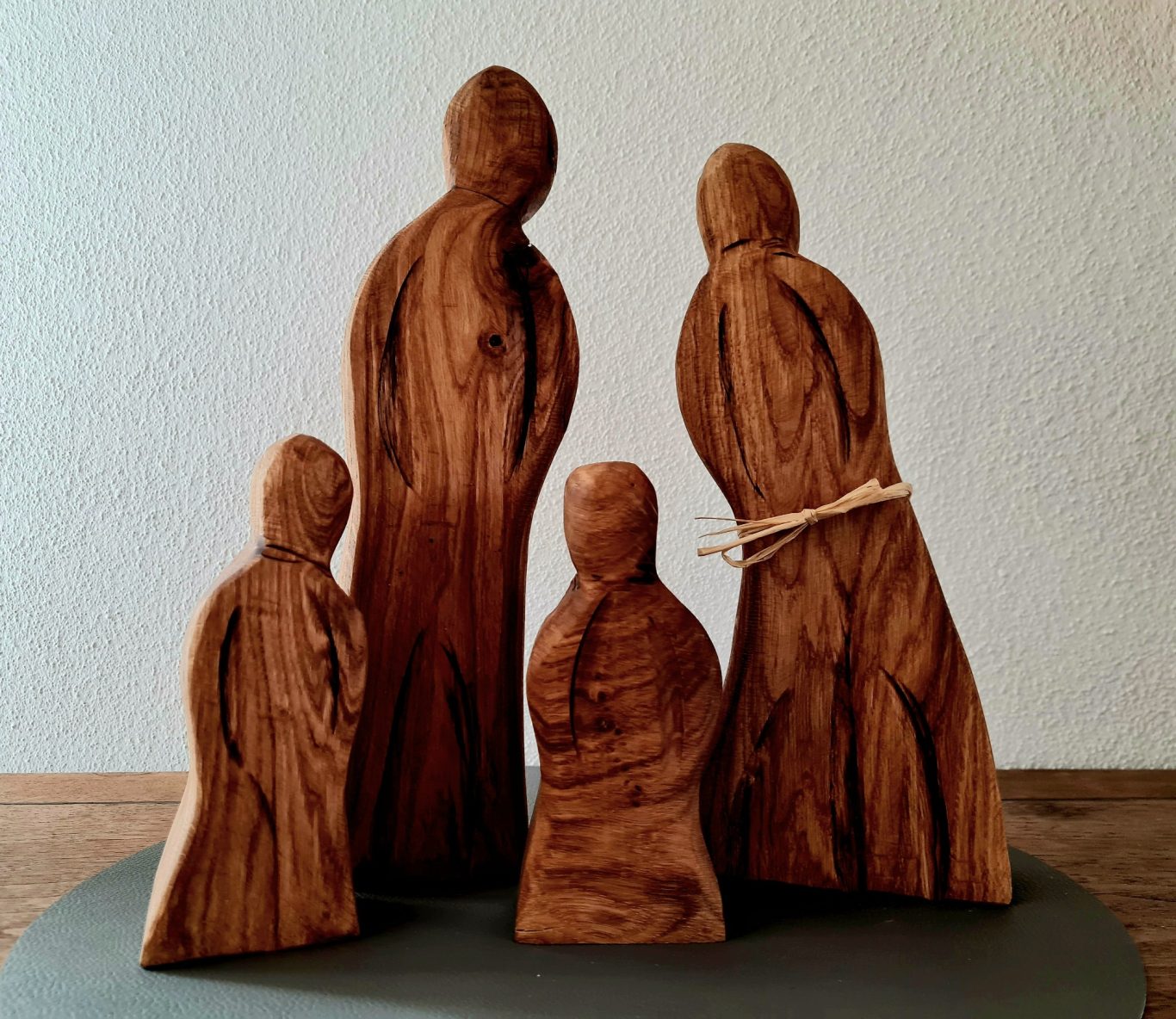 Familie, beidseitig, Eiche